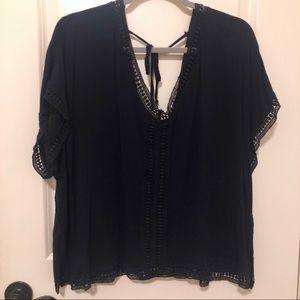 FOREVER 21+ Navy Blouse